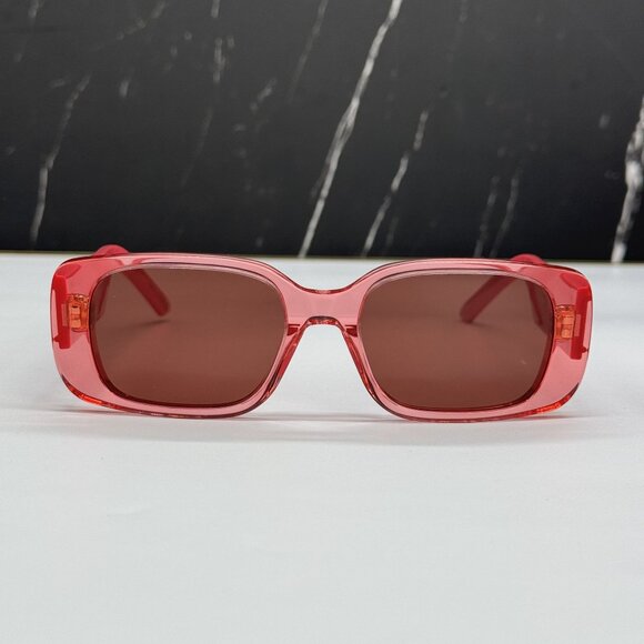NEW DIOR SUNGLASSES DIOR WILDIOR S2U 73D0 SQUARE PINK WOMEN SUNGLASSES - Picture 3 of 14